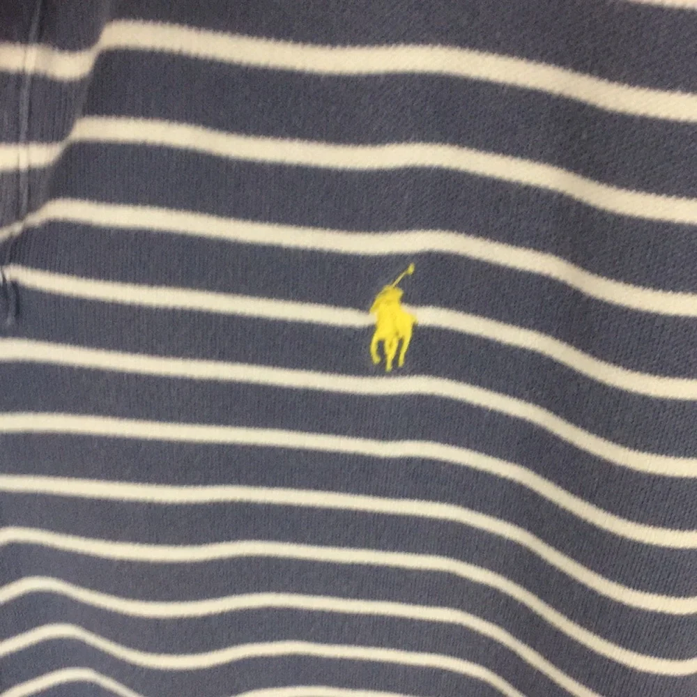 Polo Ralph Lauren Gray and White or Cream Polo Shirt Size XL